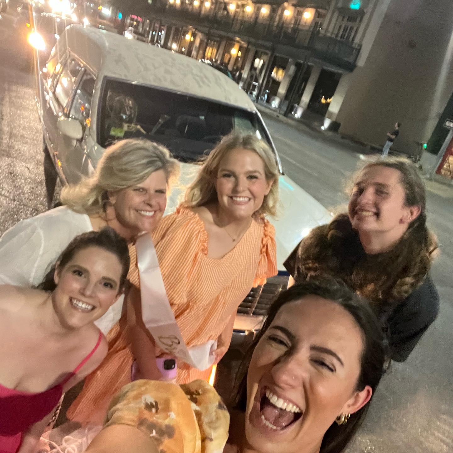 Bachelorette party on the hearse tour